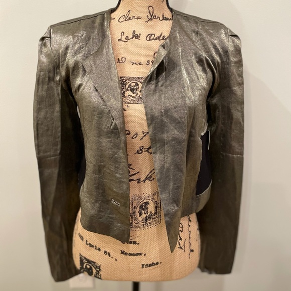 Sean John Gunmetal and sheer blazer - Picture 2 of 7